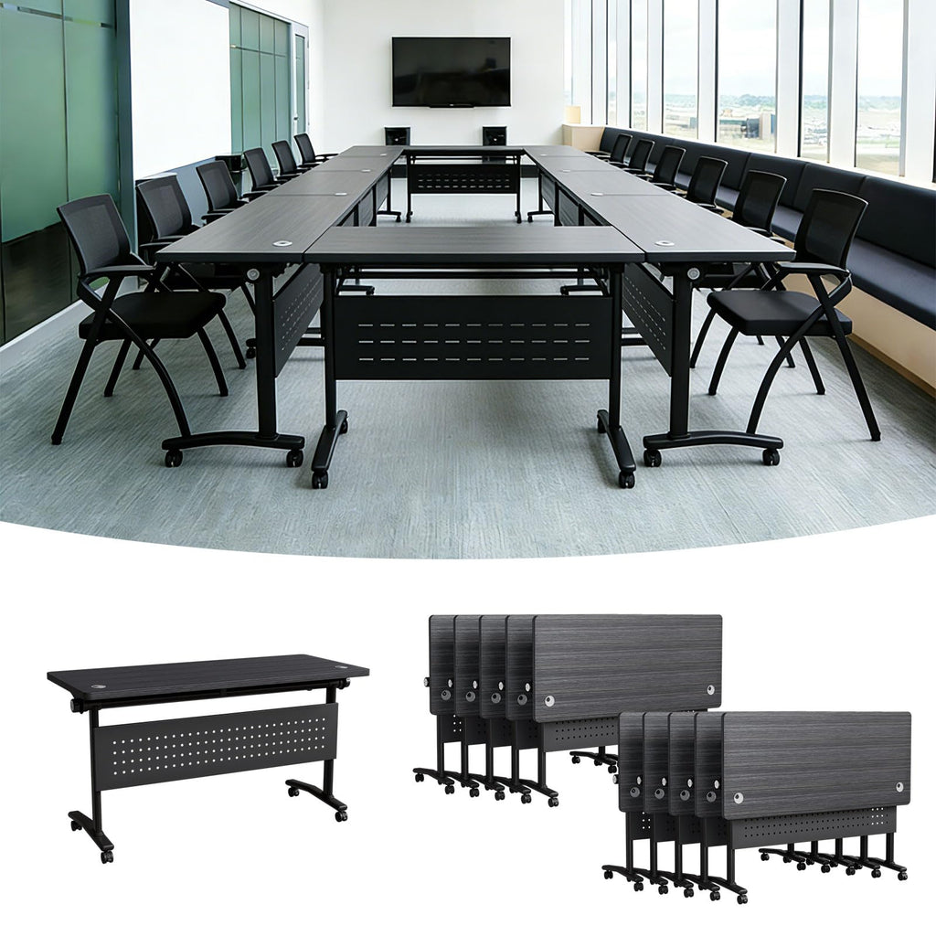 Modular Folding Conference Table with Wheels