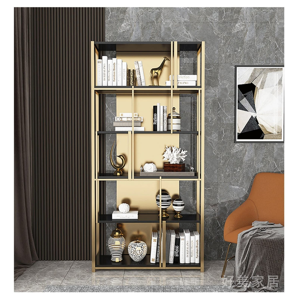 Metal Bookshelf Display Rack for Home & Office