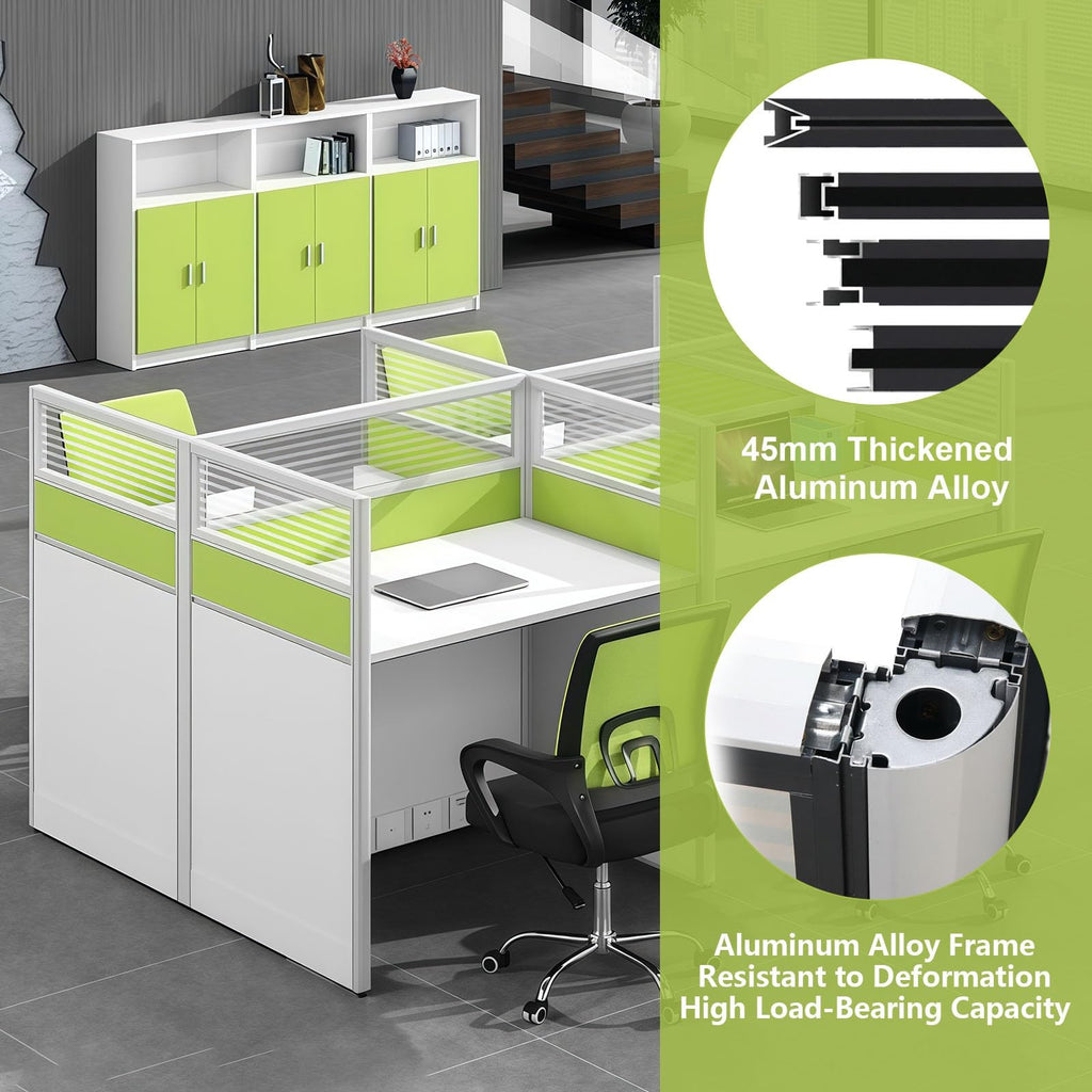 Modular Office Workstation Desk with Privacy Panels