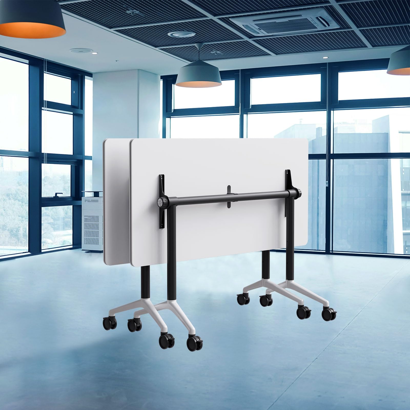 Modular Folding Conference Table with Wheels