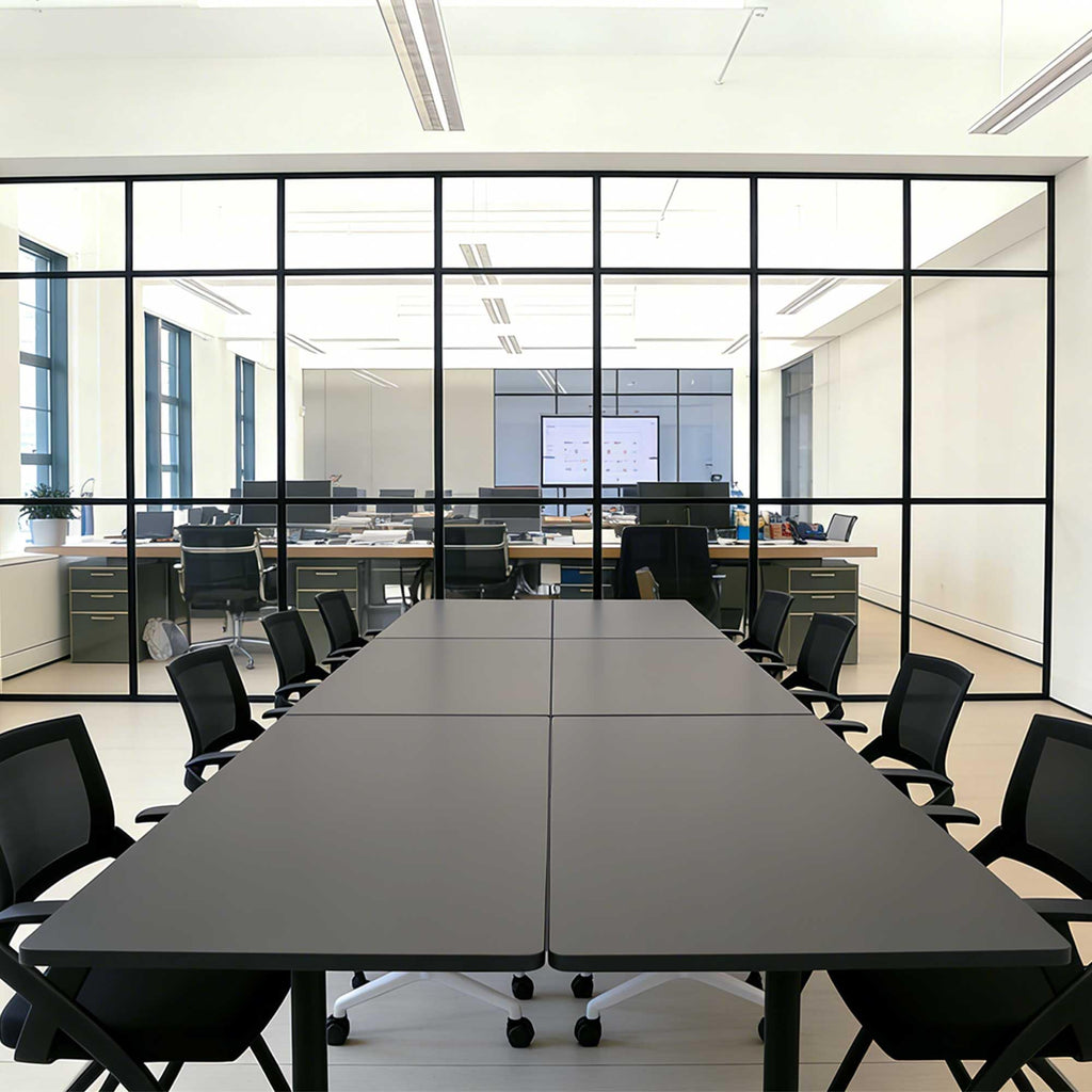 Modular Folding Conference Table with Wheels