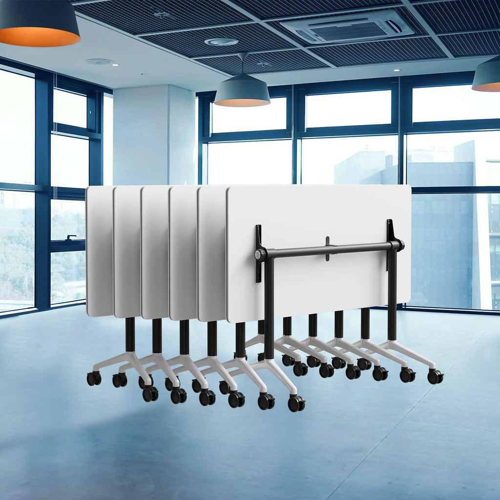 Modular Folding Conference Table with Wheels