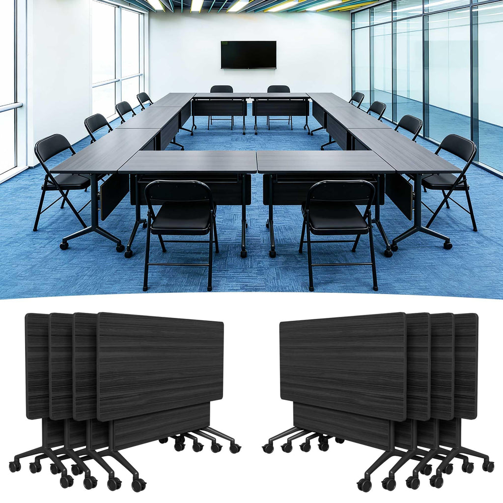 Modular Folding Conference Table with Wheels