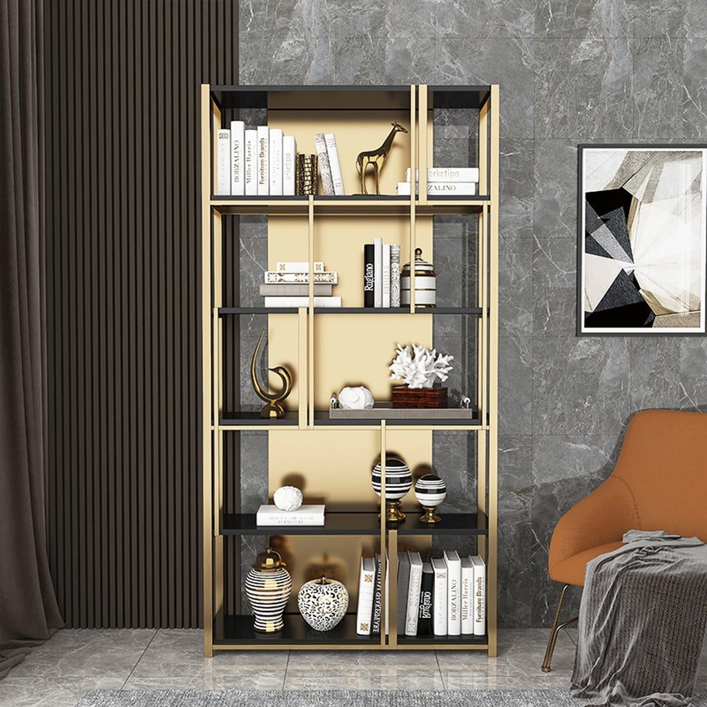 Metal Bookshelf Display Rack for Home & Office