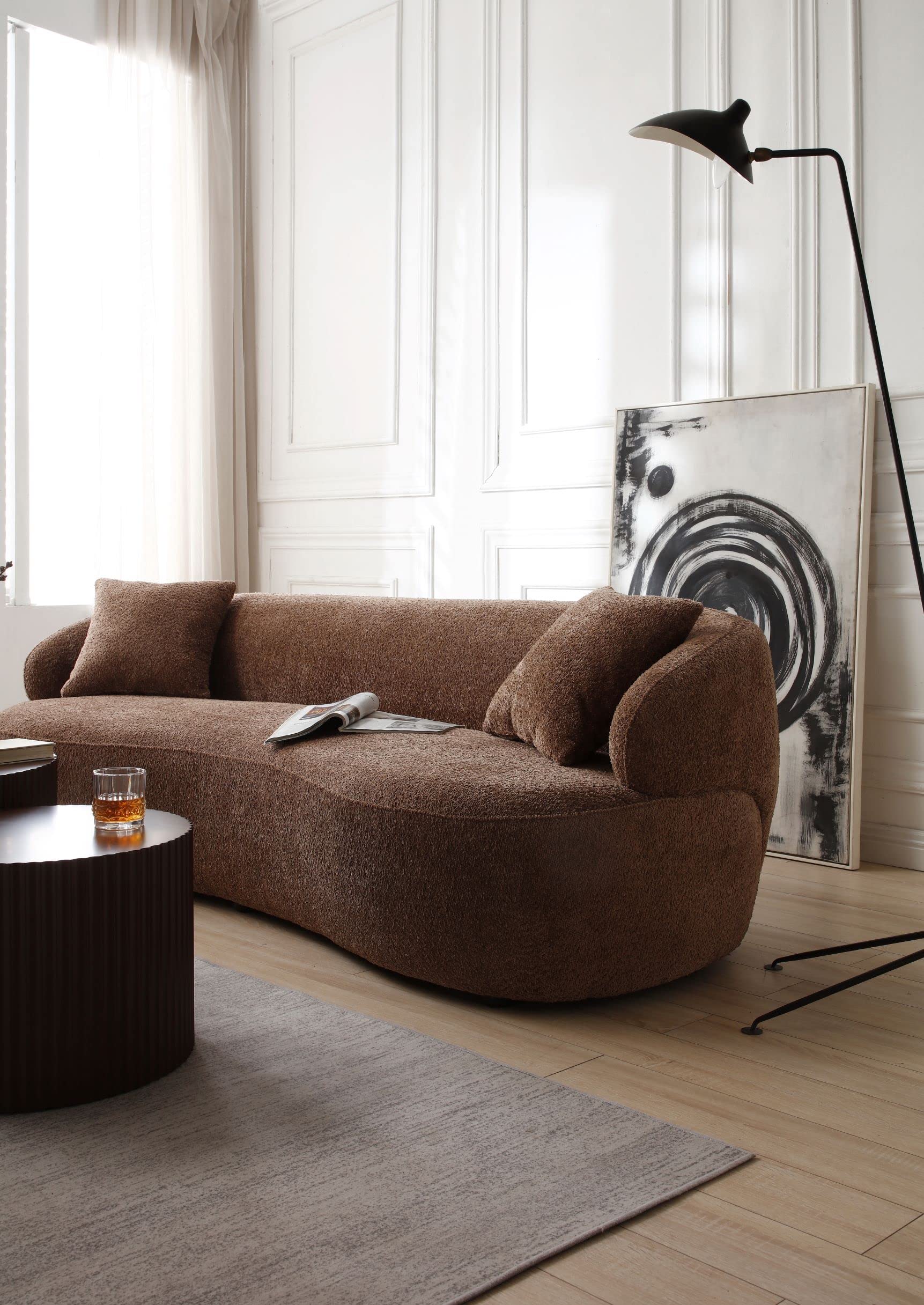 3-Seat Curved Cloud Sofa for Living Room & Office