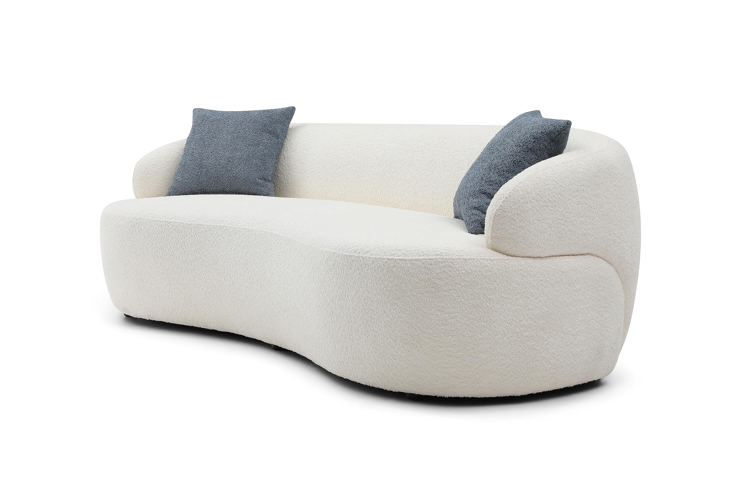3-Seat Curved Cloud Sofa - Beige
