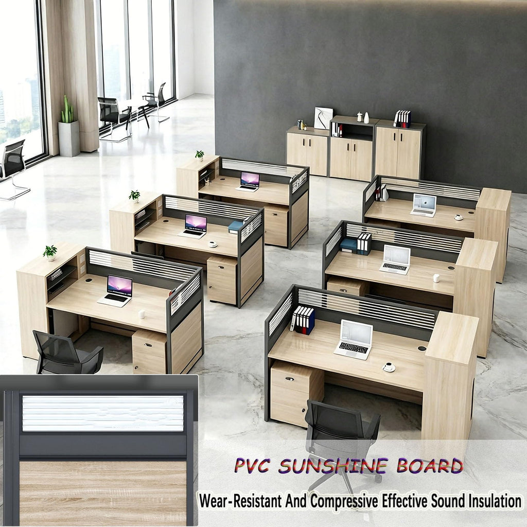 47" Office Cubicle Workstation with Partition Desk