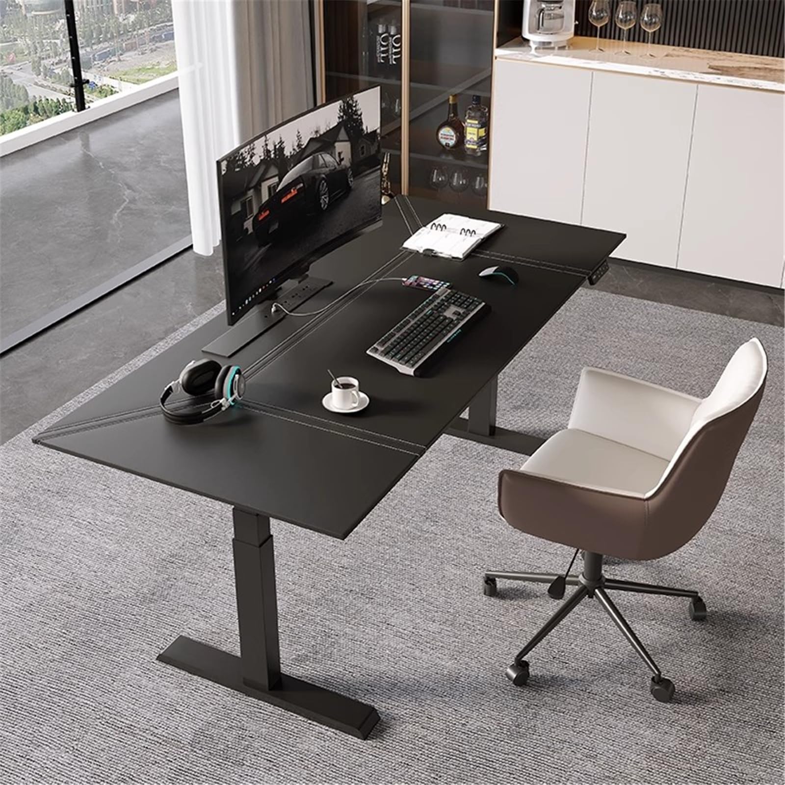 Electric Standing Desk with Charging Ports