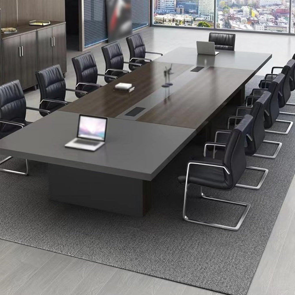 Large Conference Table with Cable Management