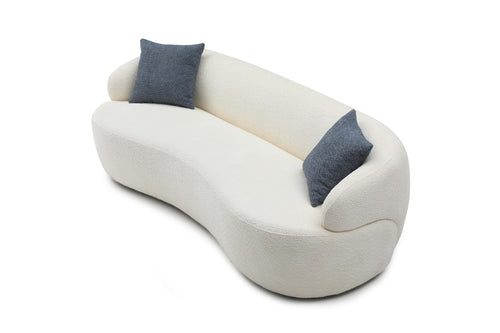 3-Seat Curved Cloud Sofa - Beige
