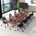Folding Conference Table with Wheels for Office & Training Rooms
