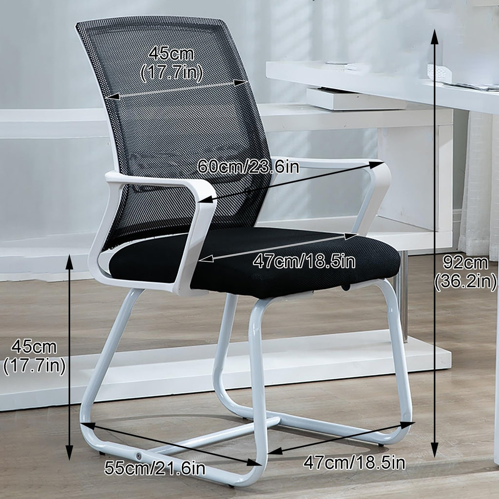 4-Piece Stackable Reception Chairs with Armrests