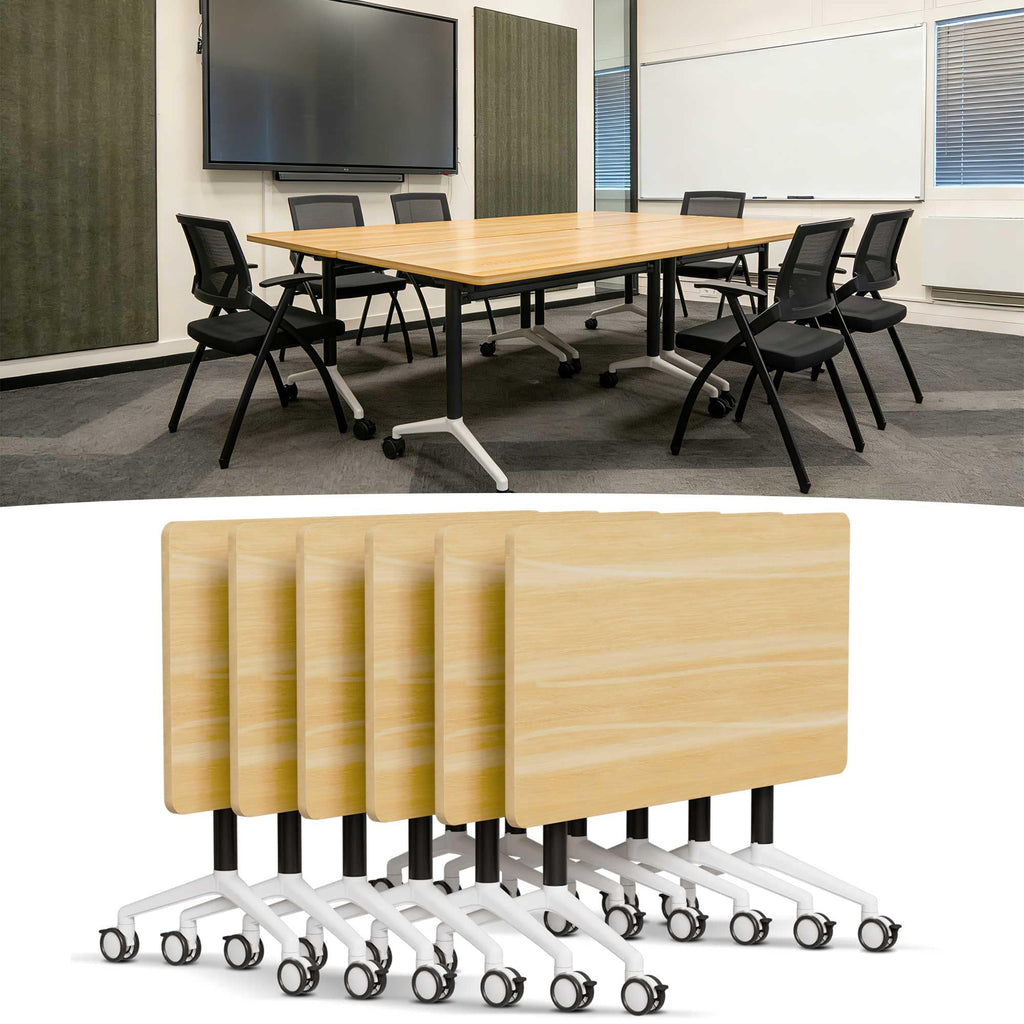 Modular Folding Conference Table with Wheels
