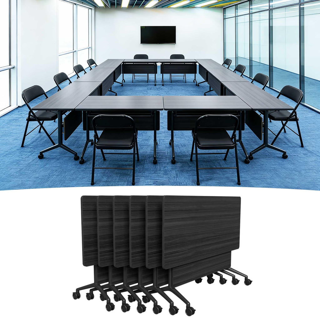 Modular Folding Conference Table with Wheels