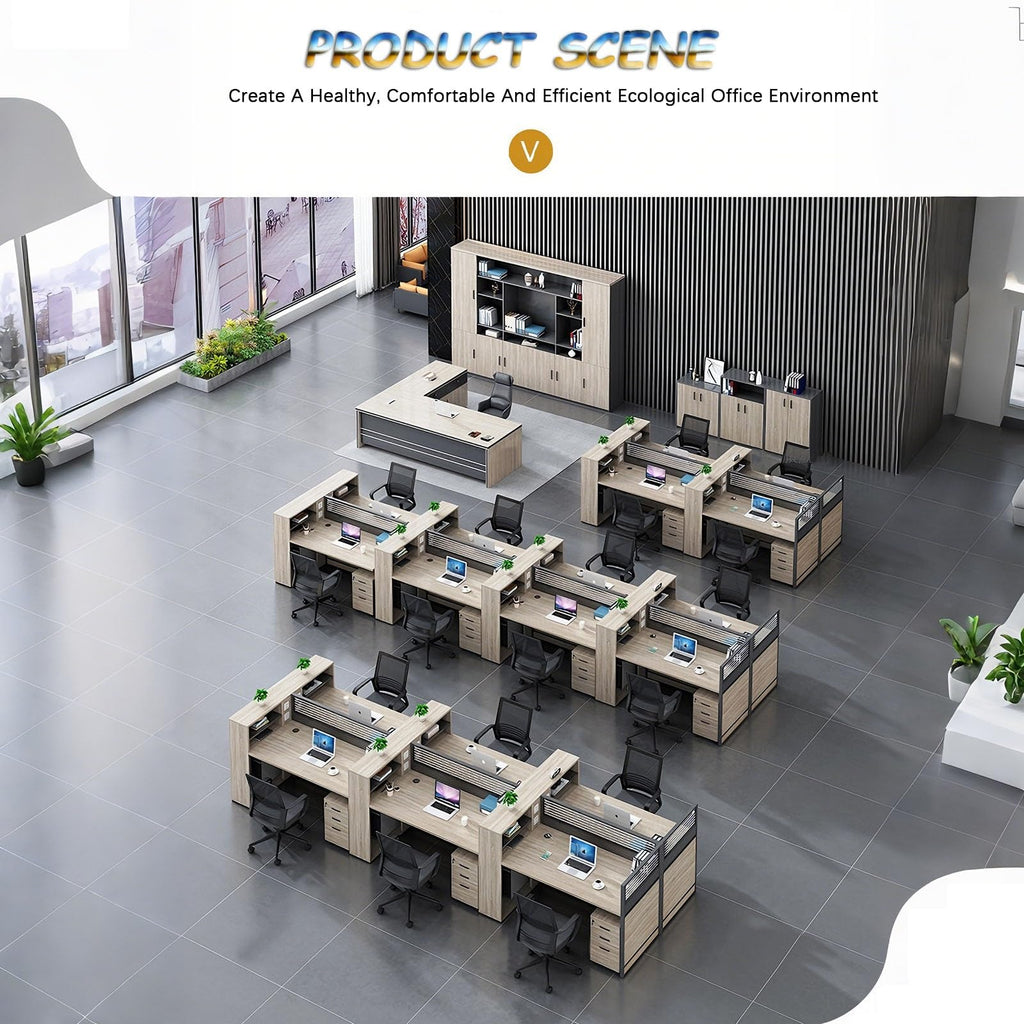 47" Office Cubicle Workstation with Partition Desk
