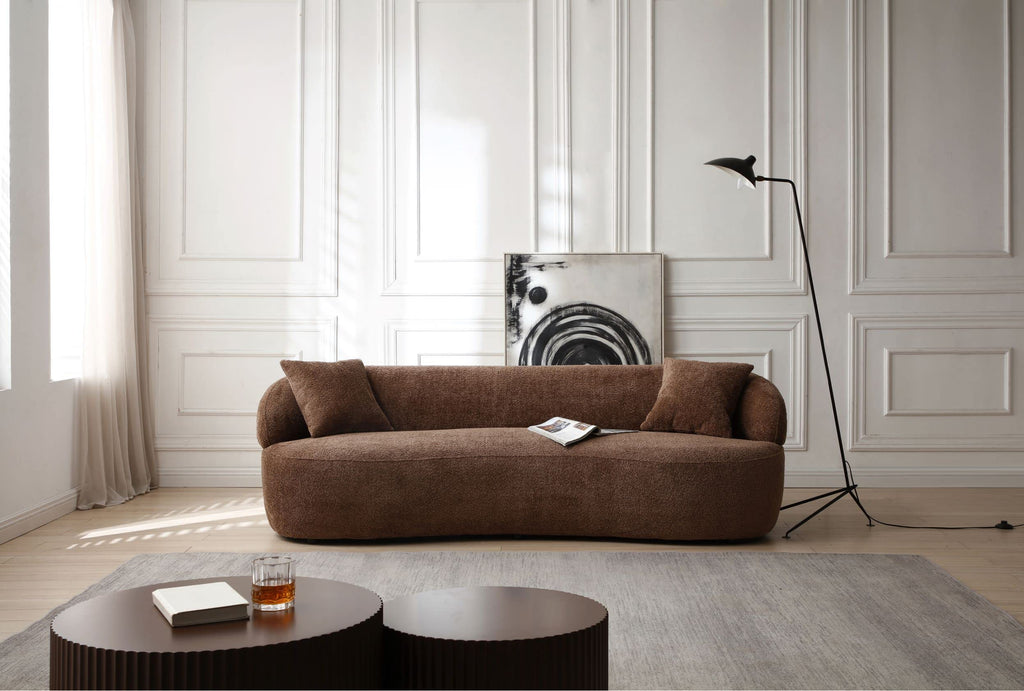 3-Seat Curved Cloud Sofa for Living Room & Office