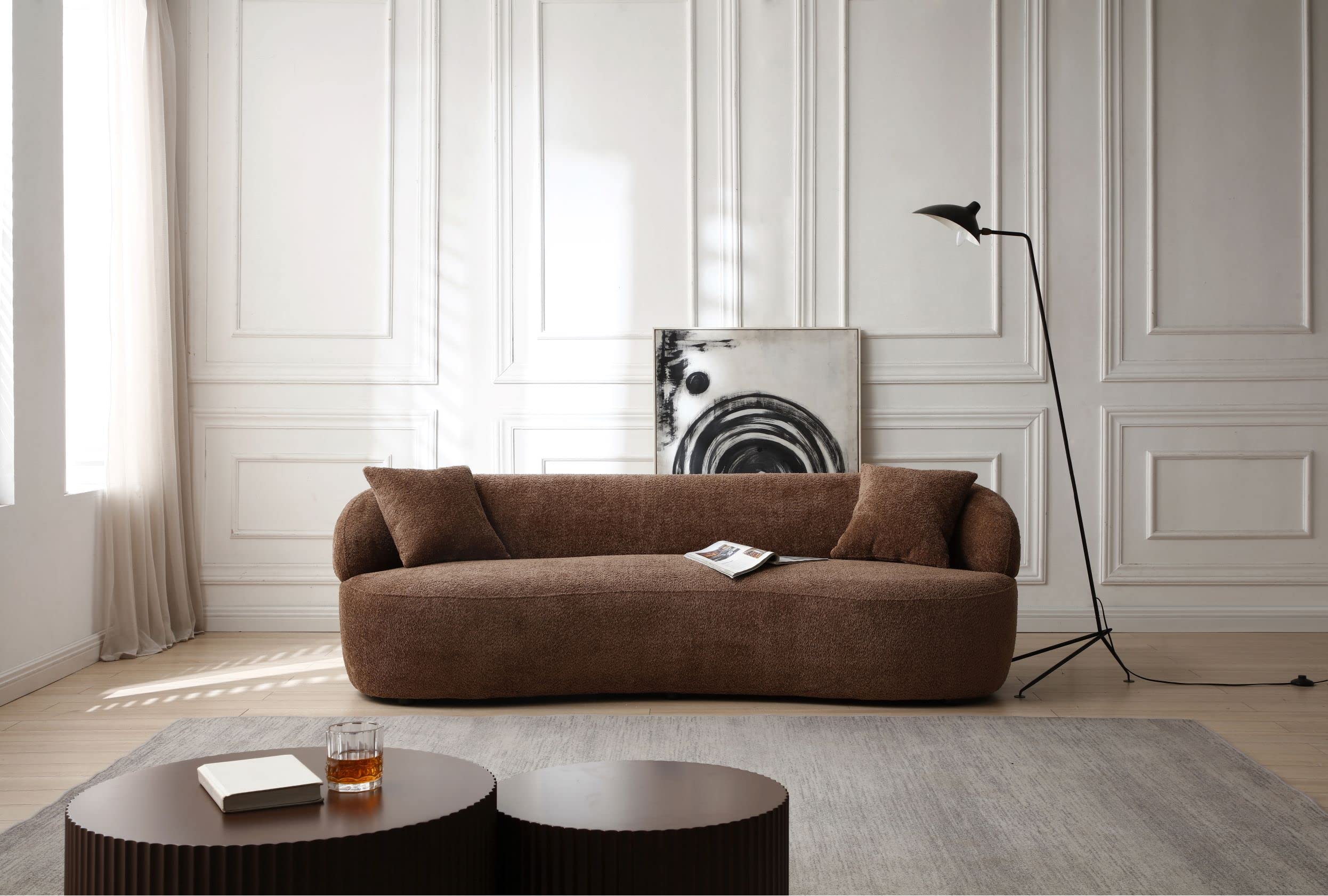 3-Seat Curved Cloud Sofa for Living Room & Office