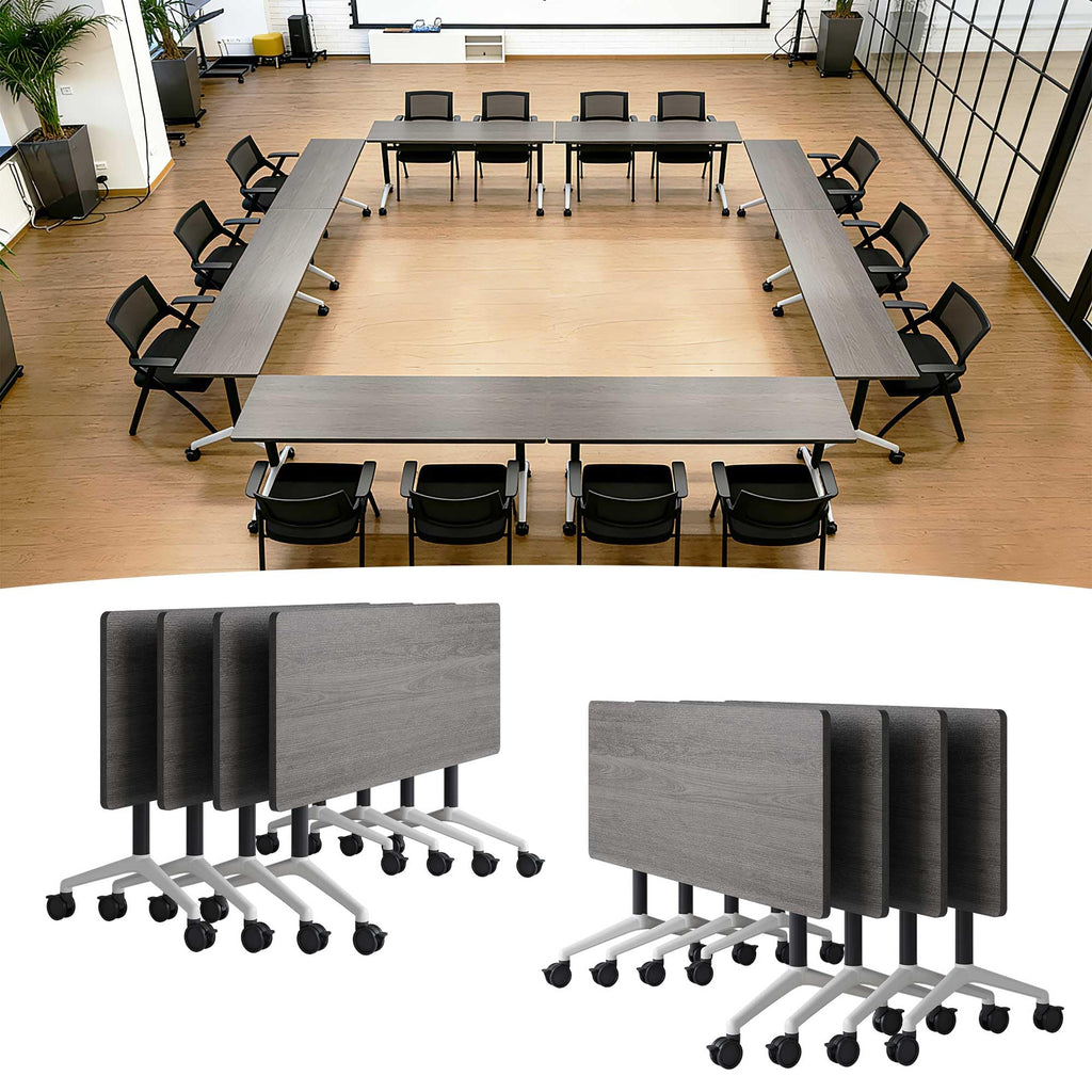 Modular Folding Conference Table with Wheels
