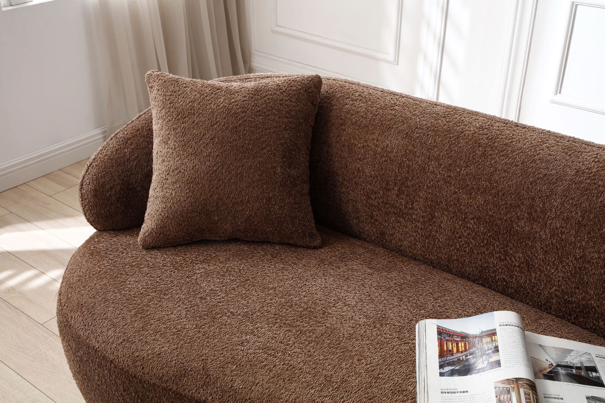 3-Seat Curved Cloud Sofa for Living Room & Office