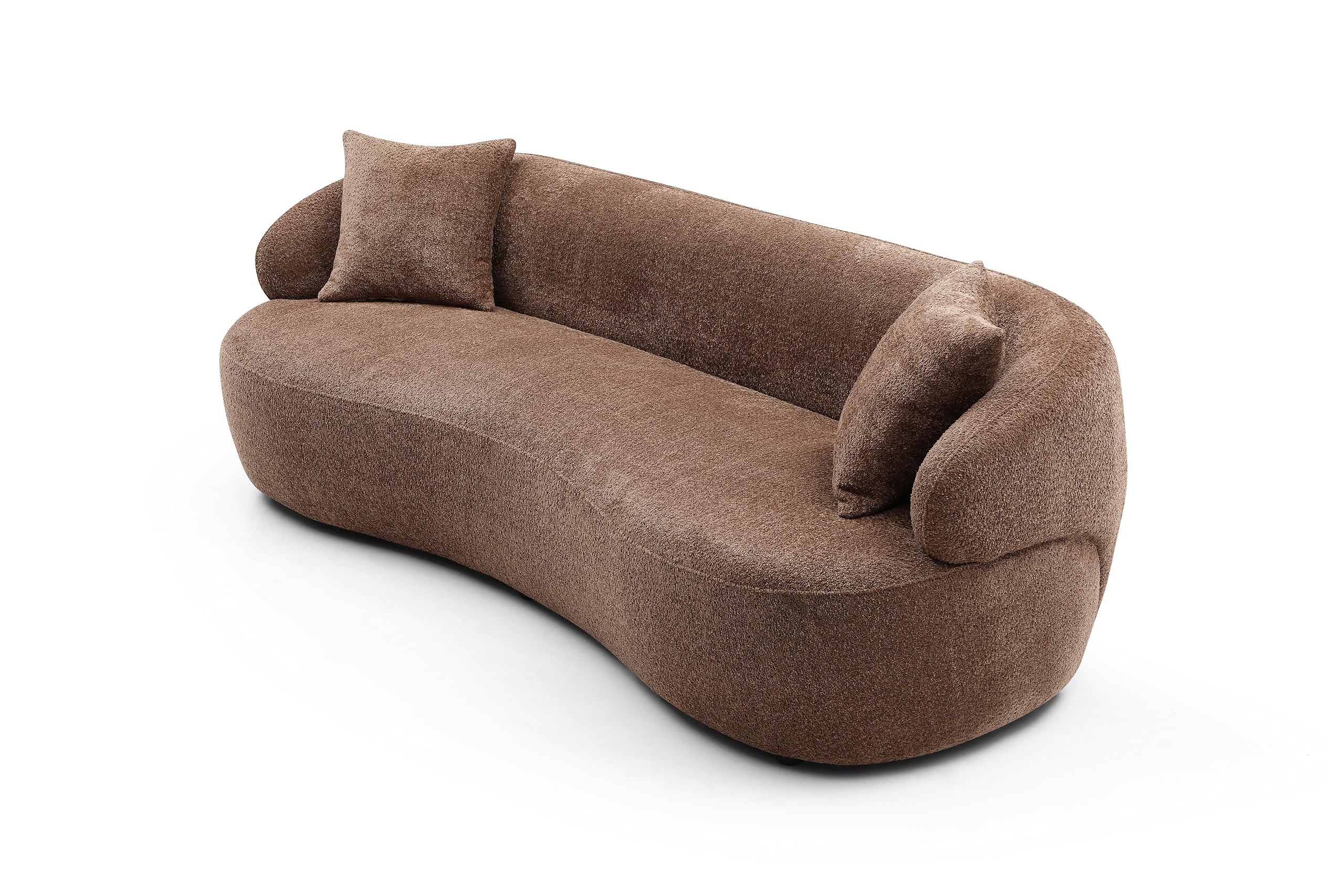 3-Seat Curved Cloud Sofa for Living Room & Office